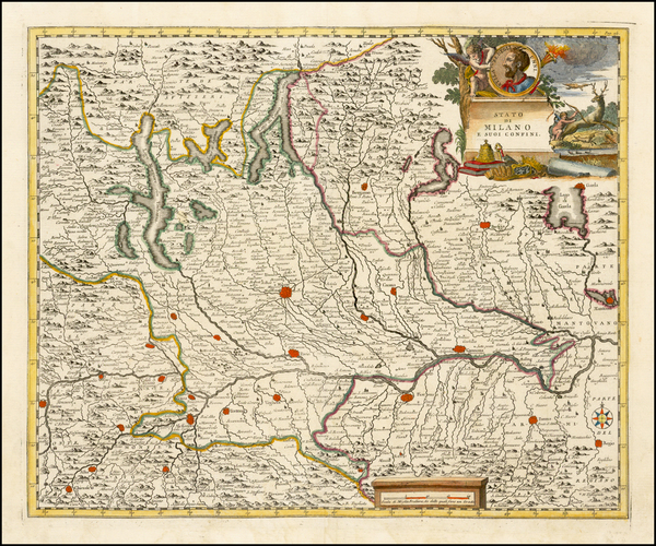 26-Italy Map By Giambattista Albrizzi