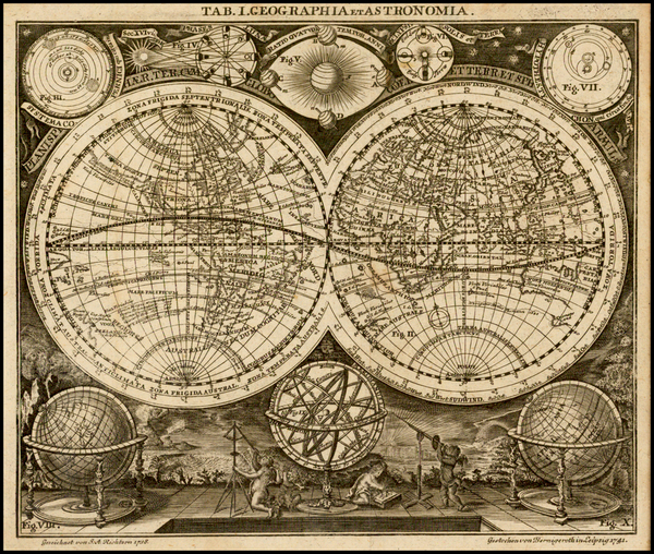 61-World, World and Celestial Maps Map By L Steinberger