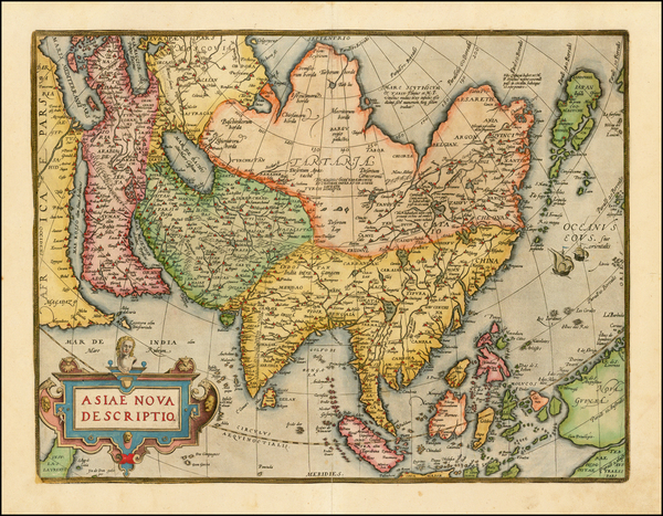 13-Asia, Asia, Australia & Oceania and Oceania Map By Abraham Ortelius