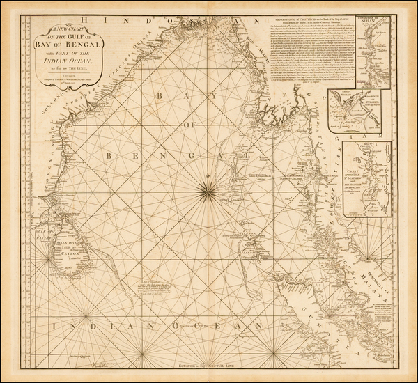 38-Indian Ocean, India, Southeast Asia and Other Islands Map By Laurie & Whittle