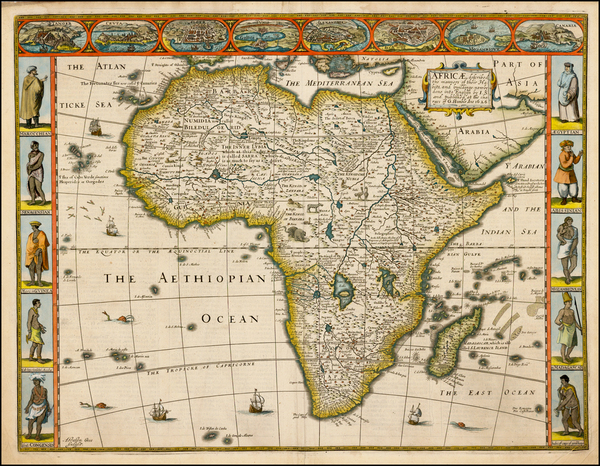 16-Africa and Africa Map By John Speed