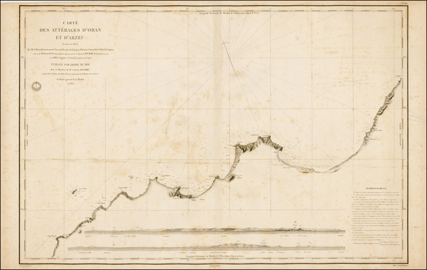 50-North Africa Map By Depot de la Marine