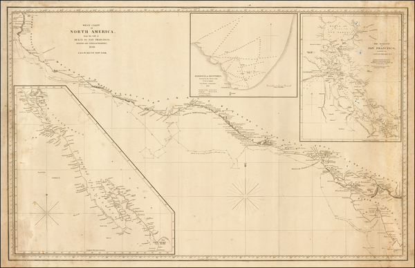 25-Mexico, Baja California, Central America and California Map By E & GW Blunt