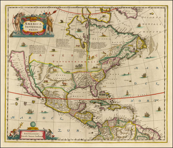 55-North America and California Map By Jan Jansson