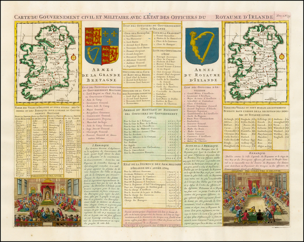 60-Ireland Map By Henri Chatelain