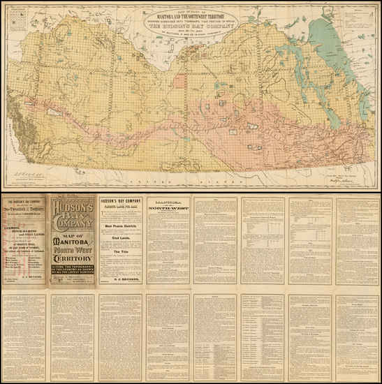 79-Canada Map By Hudson's Bay Company