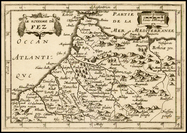 28-North Africa Map By Jean Boisseau