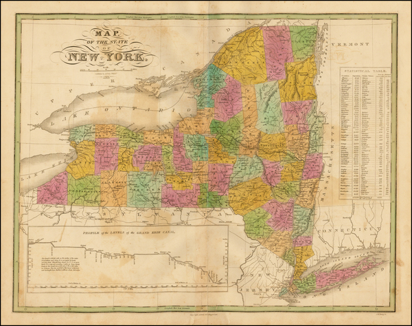 69-New York State Map By Anthony Finley