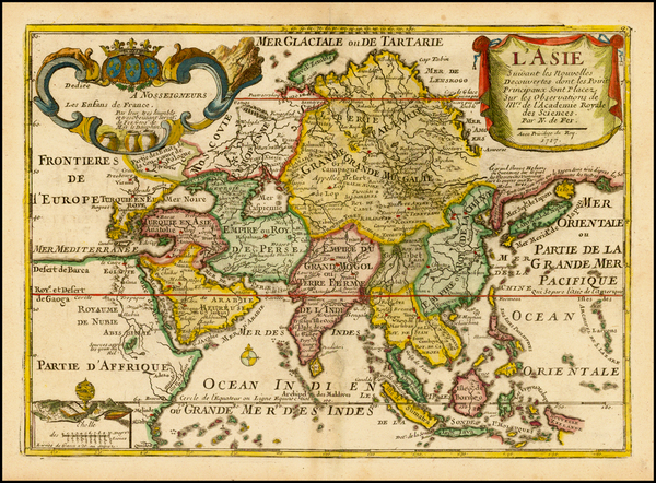 15-Asia and Asia Map By Nicolas de Fer