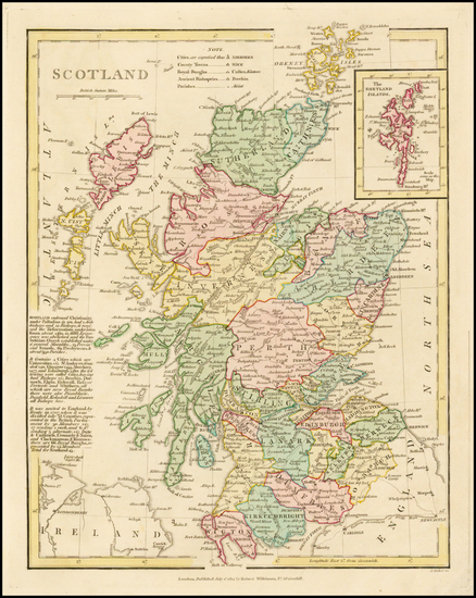 77-Scotland Map By Robert Wilkinson