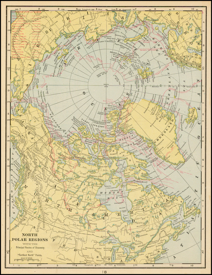 26-Polar Maps Map By George F. Cram