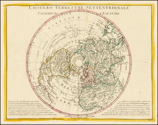 59-Northern Hemisphere and Polar Maps Map By Antonio Zatta