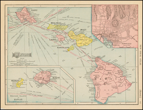 1-Hawaii and Hawaii Map By Rand McNally & Company