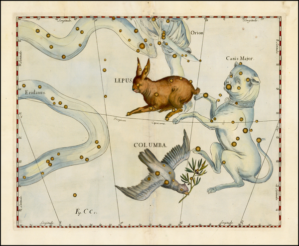 85-Celestial Maps Map By Johannes Hevelius