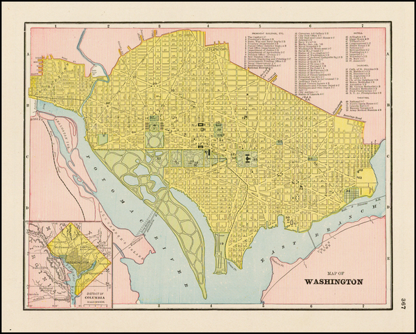 49-Mid-Atlantic and Southeast Map By George F. Cram