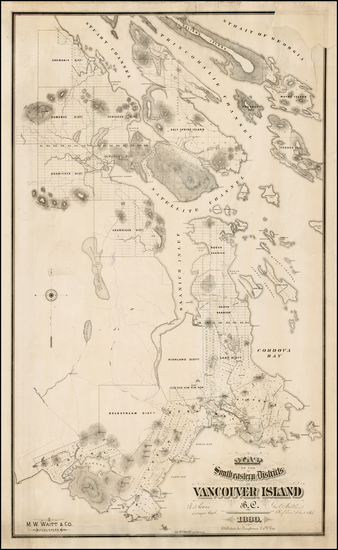 43-Canada Map By M.W. Waitt & Co.