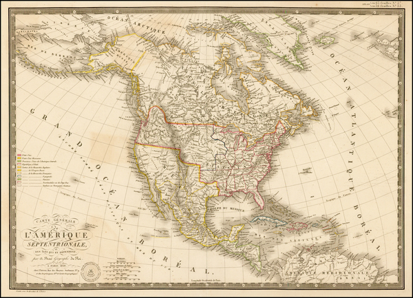 27-North America Map By Adrien-Hubert Brué