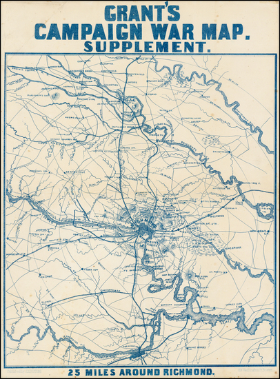 69-Virginia and Civil War Map By J.H. Bufford