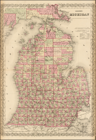 3-Midwest Map By G.W.  & C.B. Colton