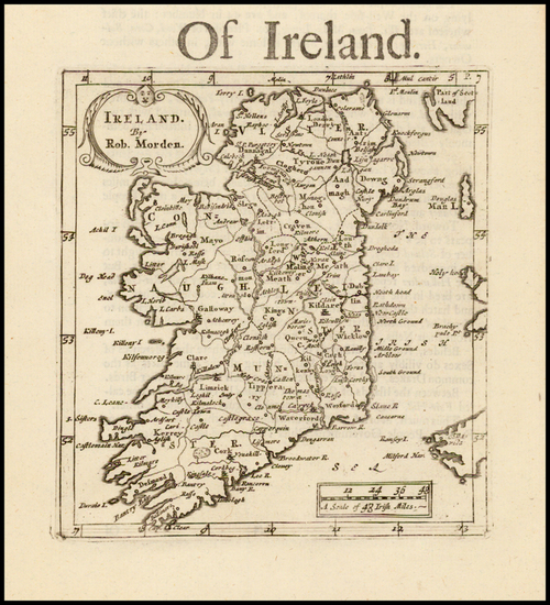 38-Ireland Map By Robert Morden