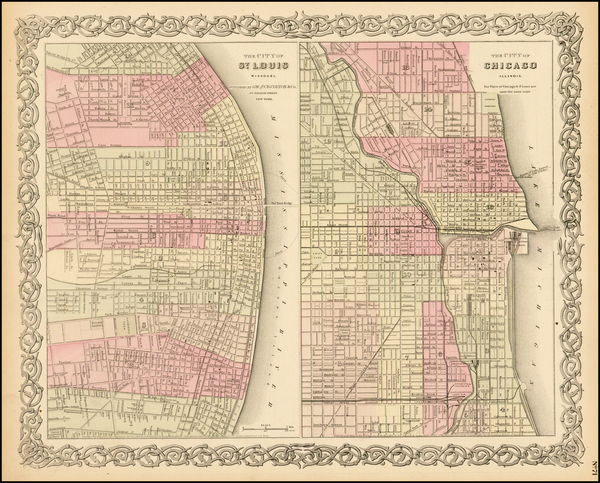 73-Midwest Map By G.W.  & C.B. Colton