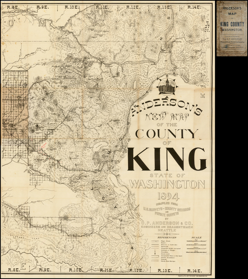 25-Washington Map By O.P. Anderson Map & Blue Print Company