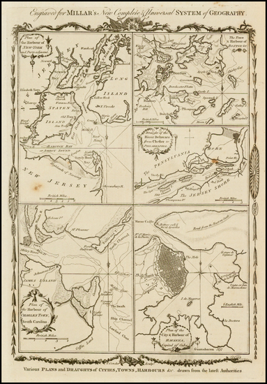 47-New England, Southeast and North America Map By Thomas Conder