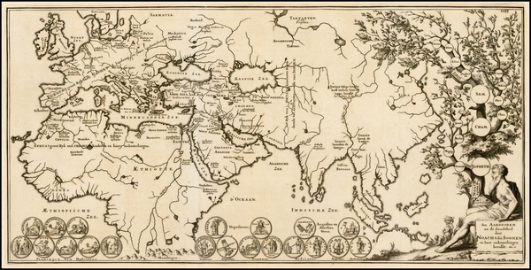 70-World, World, Europe, Europe, Asia, Asia, Africa and Africa Map By Willelm & Jan  Goeree