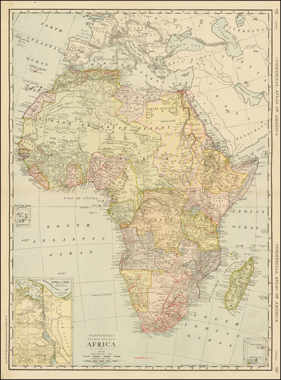 83-Africa and Africa Map By William Rand  &  Andrew McNally