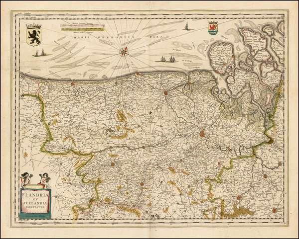 94-Netherlands Map By Willem Janszoon Blaeu