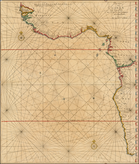 66-South Africa and West Africa Map By Arnold Colom