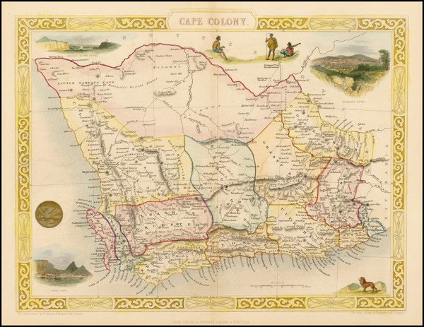 7-South Africa Map By John Tallis