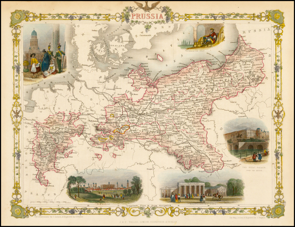 60-Baltic Countries and Germany Map By John Tallis