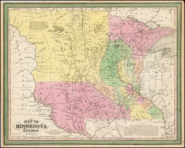 23-Midwest and Plains Map By Cowperthwait, Desilver & Butler