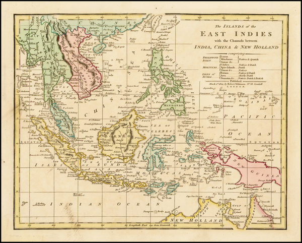 89-China, Southeast Asia and Philippines Map By Robert Wilkinson