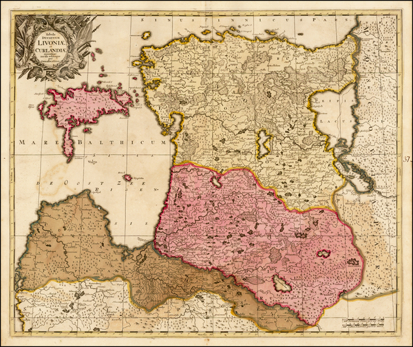 7-Baltic Countries Map By Gerard Valk