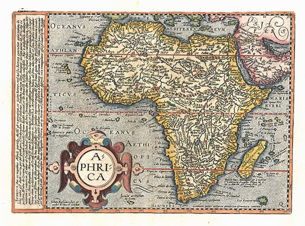 97-Africa and Africa Map By Matthias Quad / Johann Bussemachaer