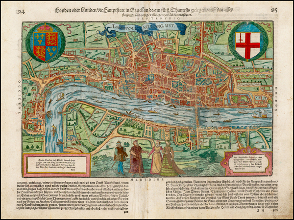 85-Europe and British Isles Map By Sebastian Munster