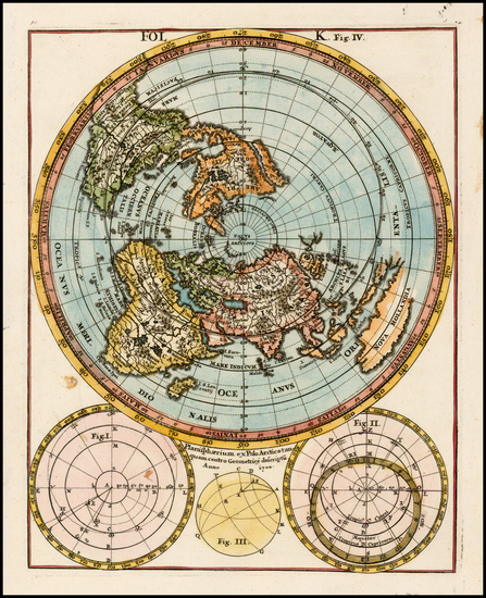 28-World, World, Northern Hemisphere and Polar Maps Map By Heinrich Scherer