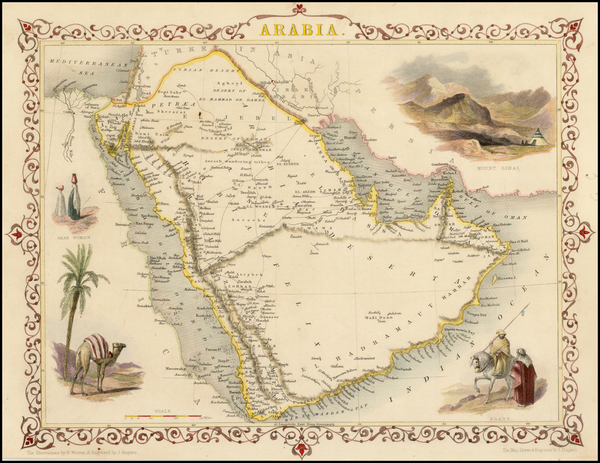 83-Middle East Map By John Tallis