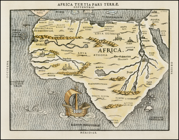 81-Africa and Africa Map By Heinrich Bunting