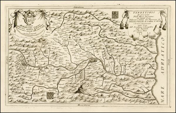 50-Italy Map By Vincenzo Maria Coronelli