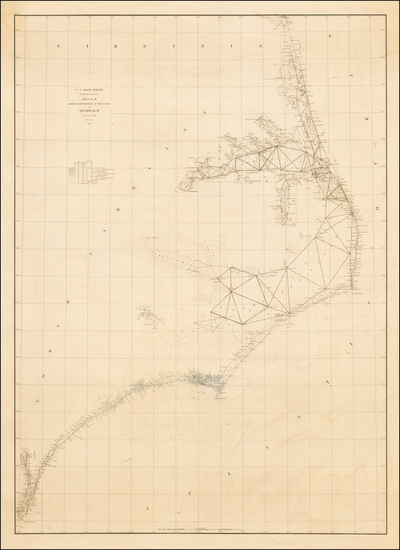 18-Virginia and North Carolina Map By United States Coast Survey