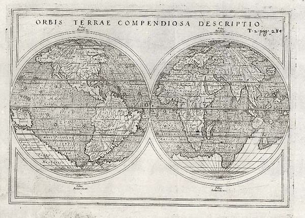 49-World and World Map By Giuseppe Rosaccio