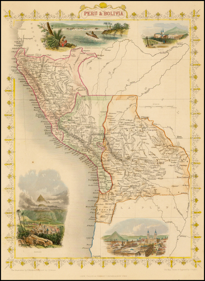 48-South America Map By John Tallis