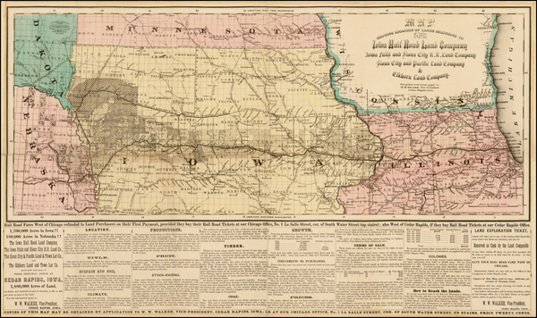 100-Midwest and Plains Map By G.W.  & C.B. Colton