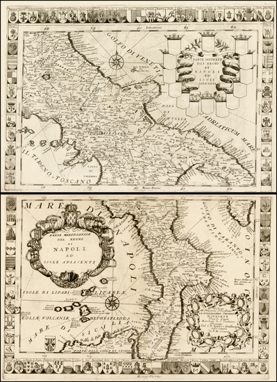 73-Italy and Balearic Islands Map By Vincenzo Maria Coronelli