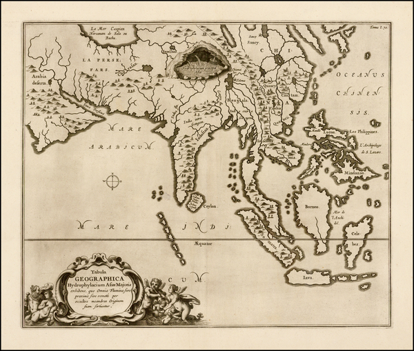 94-Indian Ocean, China, India, Southeast Asia, Philippines and Central Asia & Caucasus Map By 