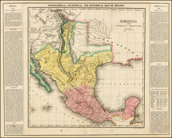 70-Texas, Plains, Southwest, Rocky Mountains, Mexico and Baja California Map By Henry Charles Care
