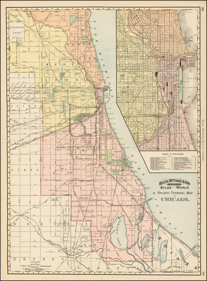 83-Midwest Map By Rand McNally & Company